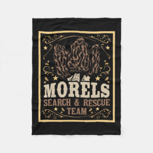 Morel Search Rescue Team - Paddenstoelenjacht Mush Fleece Deken
