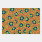 Morelia Flowers Retro Floral Pattern Inpakpapier Vel (Voorkant)