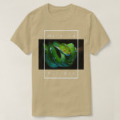 Morelia Viridis Green Tree Python Snake Keeper T-shirt (Design voorkant)