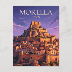 Morella Spanje Briefkaart