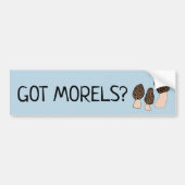 Morels Mushrooms Fun Fungi DOCUSTOMIZE IT Bumpersticker (Voorkant)