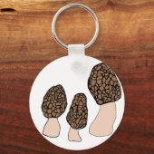 Morels Mushrooms Fun Fungi DOCUSTOMIZE IT Sleutelhanger (Voorkant)