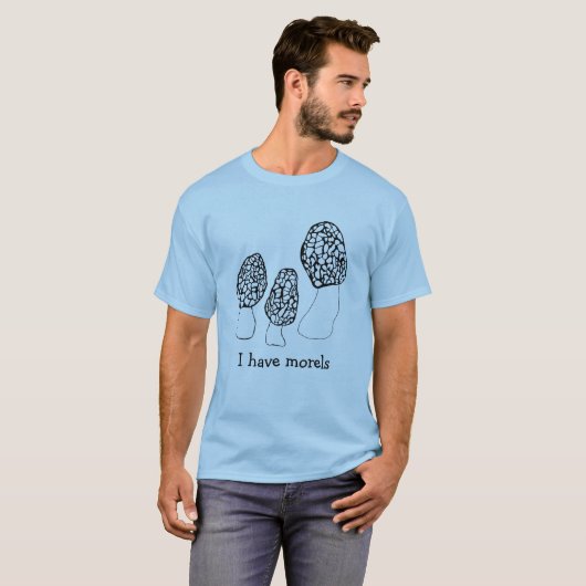 Morels Mushrooms Fun Fungi DOCUSTOMIZE IT T-shirt (Voorkant volledig)