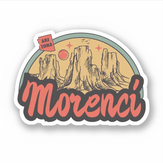 Morenci, Arizona Sticker (Voorkant)