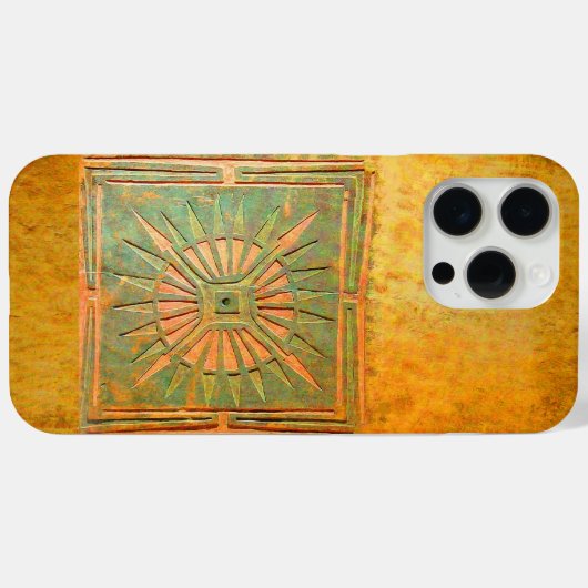 MORENDE STAR, geel, bruin, wit Case-Mate iPhone Case (Achterkant (horizontaal))