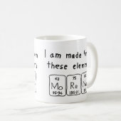 Moreno tasse de nom de table périodique (Devant droit)