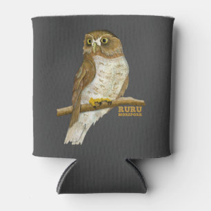 Morepork Ruru Nieuw-Zeeland Vogel Blikjeskoeler