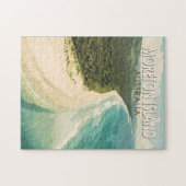 Moreton Island Australië Travel Art Vintage Legpuzzel (Horizontaal)