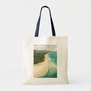 Moreton Island Australië Travel Art Vintage Tote Bag