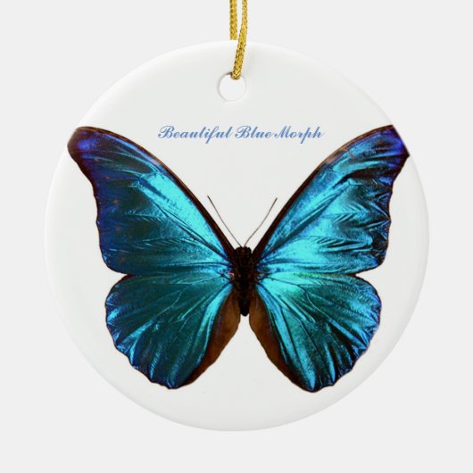 Morf-vlinderversiering Keramisch Ornament (Voorkant)