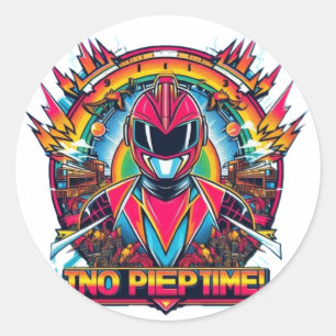 Morfinetijd lagzary-design ronde sticker