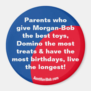 Morgan-Bob Domino Parents Magnet Magneet