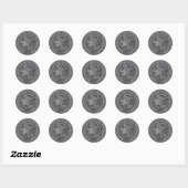 Morgan dollar kunst ronde sticker (Vel)