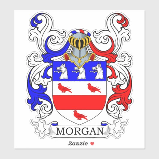Morgan Family Crest Sticker (Vel)