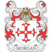 Morgan Family Crest Sticker (Voorkant)
