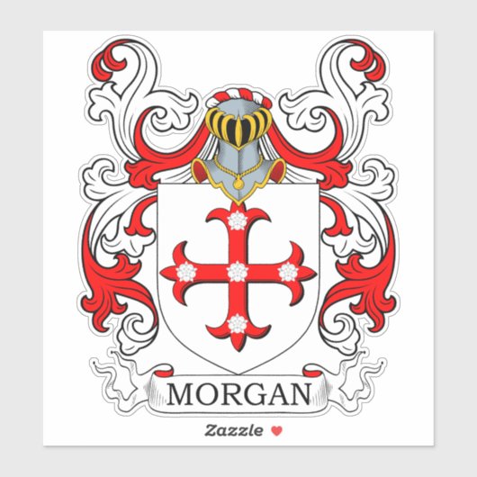 Morgan Family Crest Sticker (Vel)