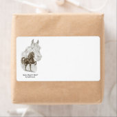 Morgan Horse Art Etiket (Insitu)