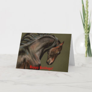 Morgan Horse Art-kerstkaart Feestdagen Kaart
