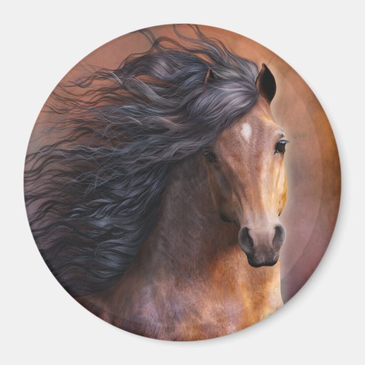 Morgan Horse Magnet Magneet (Voorkant)