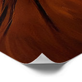 Morgan Horse Oil Paint Poster (Hoek)