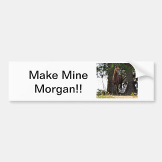 Morgan Horse Products! Bumpersticker