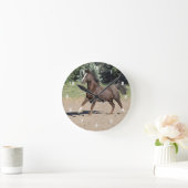 Morgan Horse Running Wall Clock Ronde Klok (Huis)