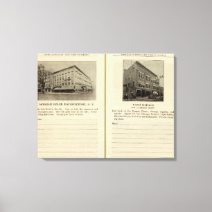 Morgan House, Van's Garage, Poughkeepsie Canvas Afdruk