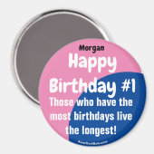 Morgan Joyeux anniversaire #1 Girl Magnet (Recto/Verso)
