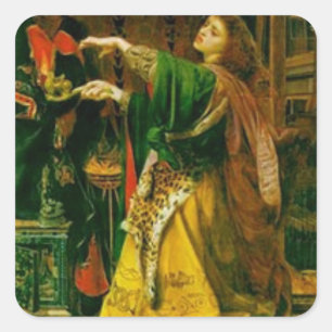 Morgan le Fay - Arthurlegende Vierkante Sticker