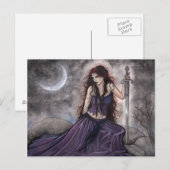 Morgan Le Fay Carte postale de fantasy (Devant / Derrière)