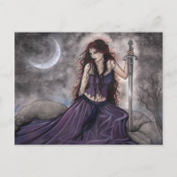 Morgan Le Fay  Carte postale de fantasy