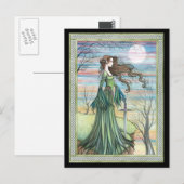Morgan Le Fay Fantasy Art Briefkaart (Voorkant / Achterkant)