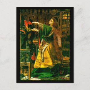 Morgan Le Fay ~ Sandys 1864 Fine Art Painting Briefkaart