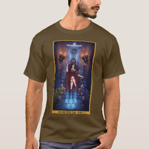 Morgan Le Fay The Hierophant Tarot Card Celtic Pag T-shirt
