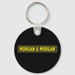 Morgan & Morgan Kleine Ronde Knop Sleutelhanger