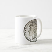 Morgan Silver Dollar Cup Mok (Voorkant rechts)