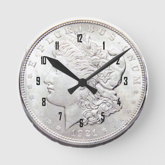 MORGAN SILVER DOLLAR RONDE KLOK (Voorkant)