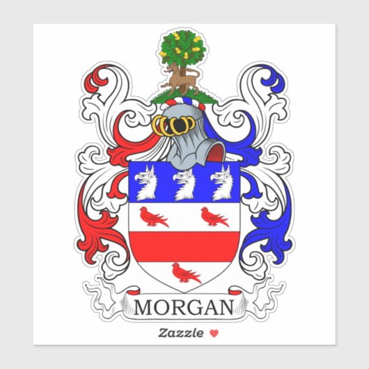 Morgan wapenschild sticker (Vel)