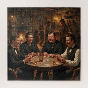 Morgan Wyatt Virgil Earp Doc Holiday Pokeren Legpuzzel