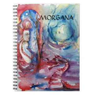 MORGANA / Magie en Mysterie , Roze Blauwe Fantasie Notitieboek