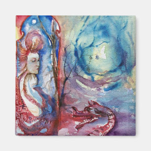 MORGANA / Magie en Mystery , Roze Blauwe Fantastis Magneet