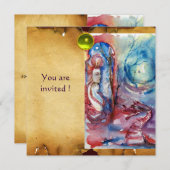 MORGANA, perkament edelsteen Kaart (Voorkant / Achterkant)