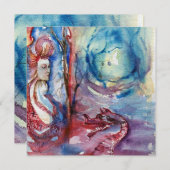 MORGANA , roze blauw Kaart (Voorkant / Achterkant)