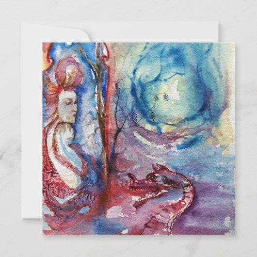 MORGANA , roze blauw Kaart (Voorkant)