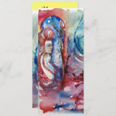 MORGANA, roze blauw paars rood wit Kaart (Voorkant / Achterkant)