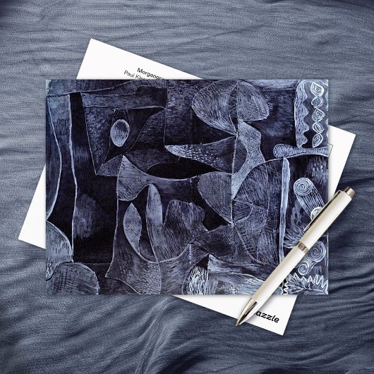 Morgangrau Surrealisme Abstract Paul Klee Briefkaart