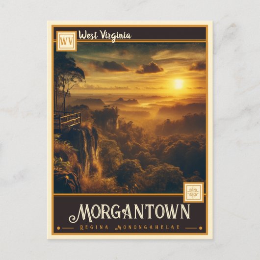 Morgantown, West Virginia |  Briefkaart (Voorkant)