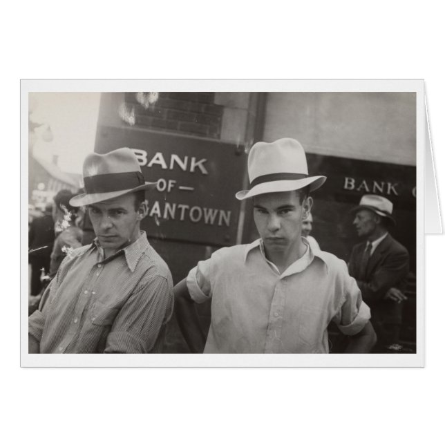 Morgantown West Virginia door Walker Evans Card (Voorkant Horizontaal)