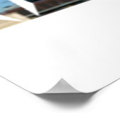 Morgantown WV Lettres coupées Word Skyline Affiche (Coin)