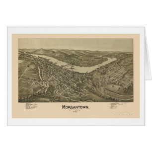 Morgantown, WV Panoramic Map - 1897